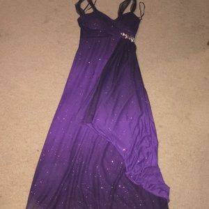 Purple prom dress